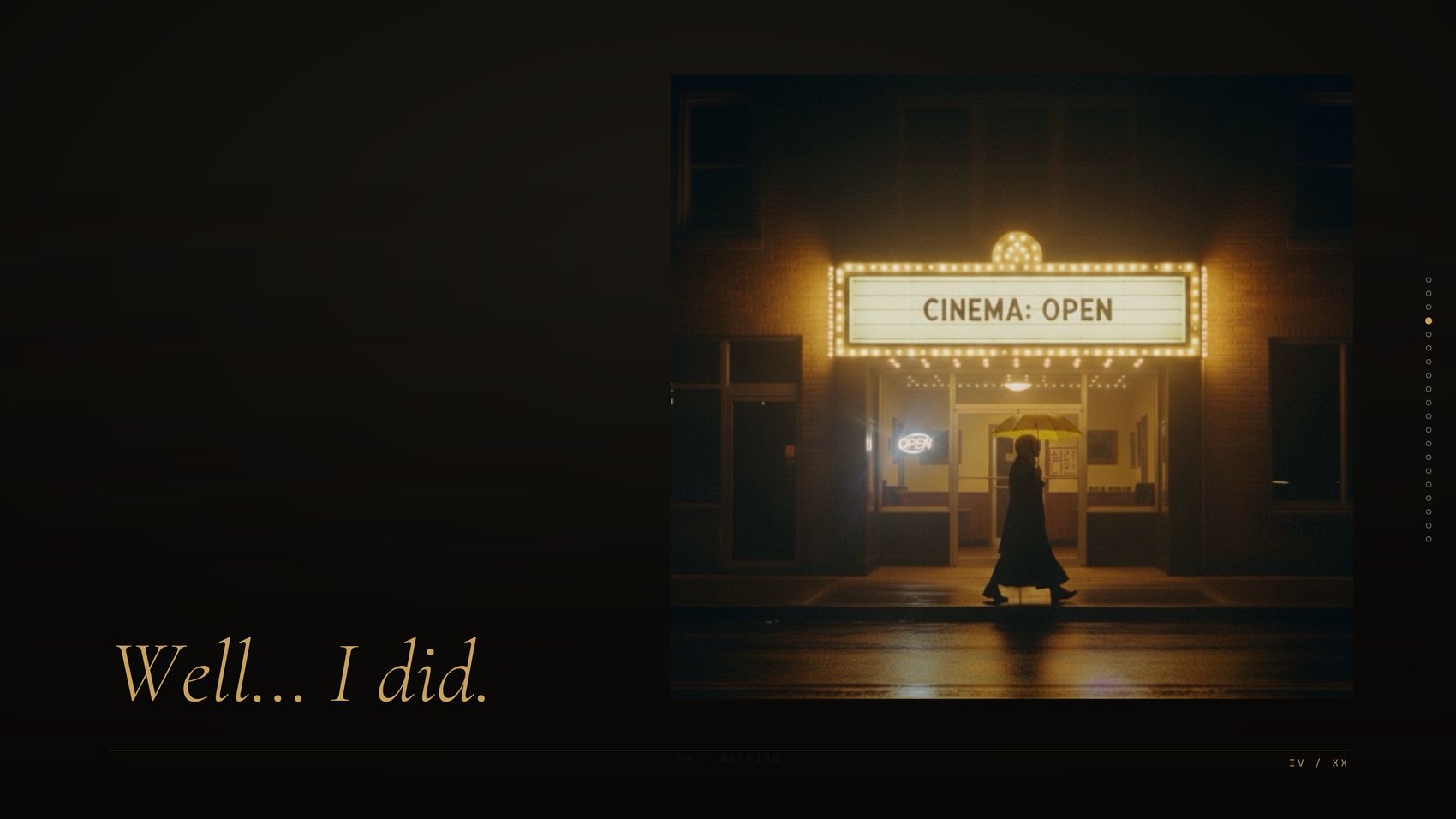 Cinema: Open · still 01
