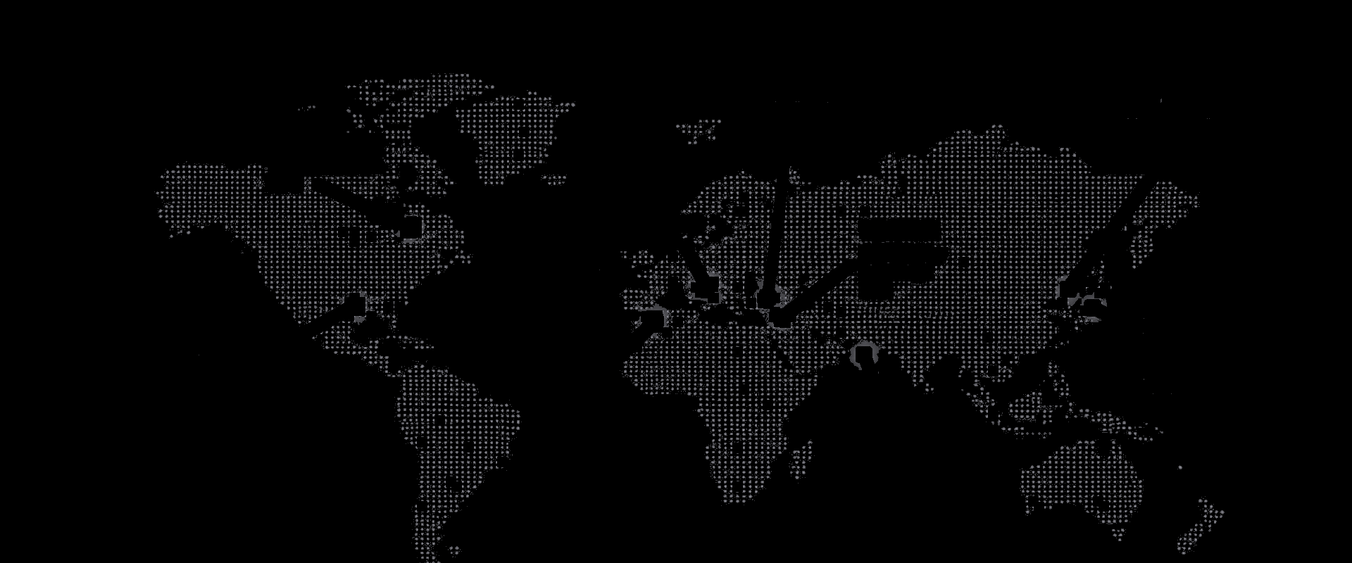 World map of exhibitions
